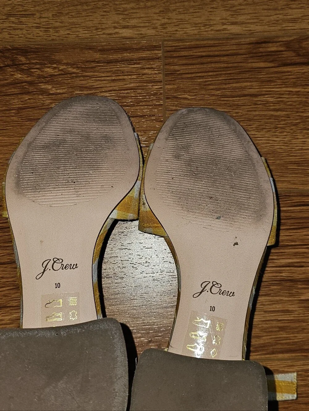 J.Crew 'Penny' Ankle-Strap Sandals in Gingham